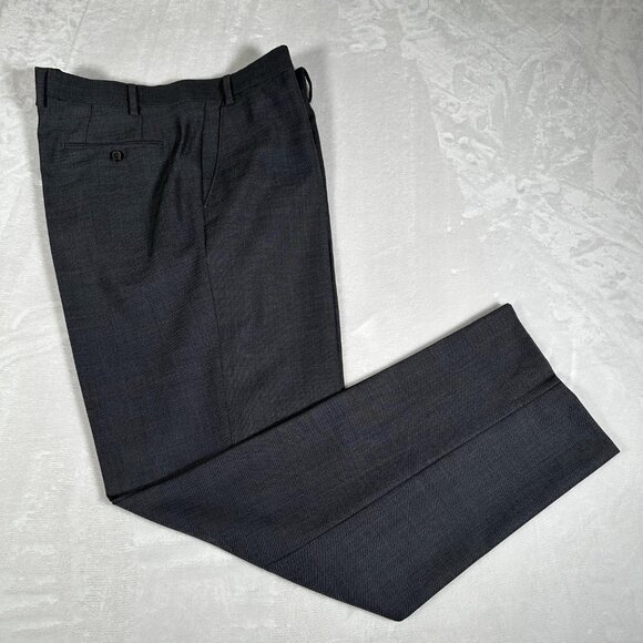 Lauren Ralph Lauren Dress pants Men Size W38 L32 Gray Slash Pockets Flat Front - Picture 2 of 11